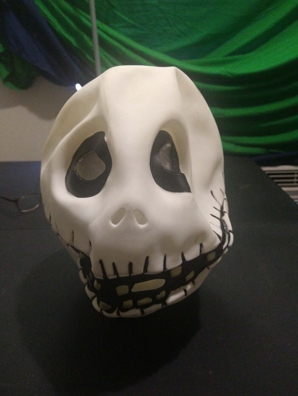 Disney 2002 Jack Skellington Mask Nightmare Before Christmas Halloween Costume